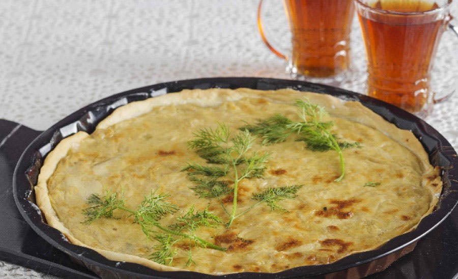 patlıcan beğendili ve kuşbaşı etli kiş