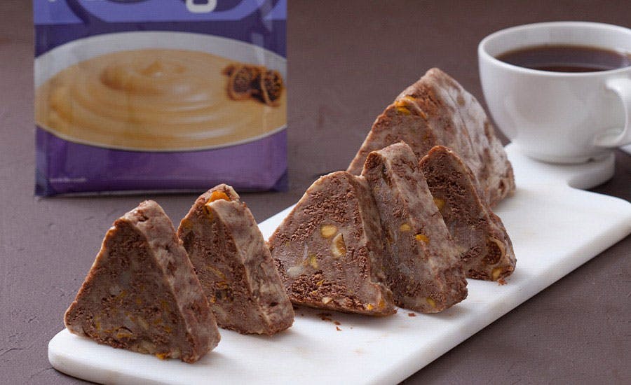 incirli pudingli mozaik pasta