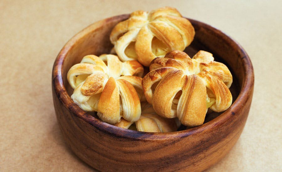 çiçek şeklinde poğaça