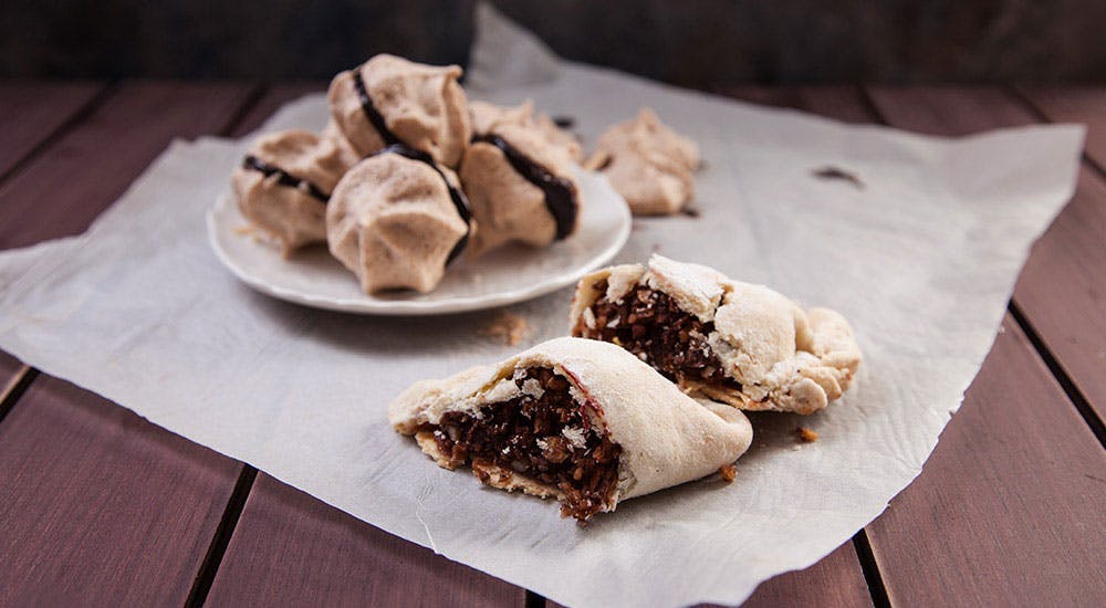 elmalı ve çikolatalı kurabiye