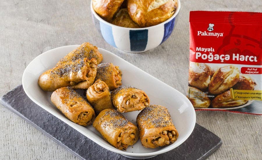 yeşil mercimekli atıştırmalık poğaça