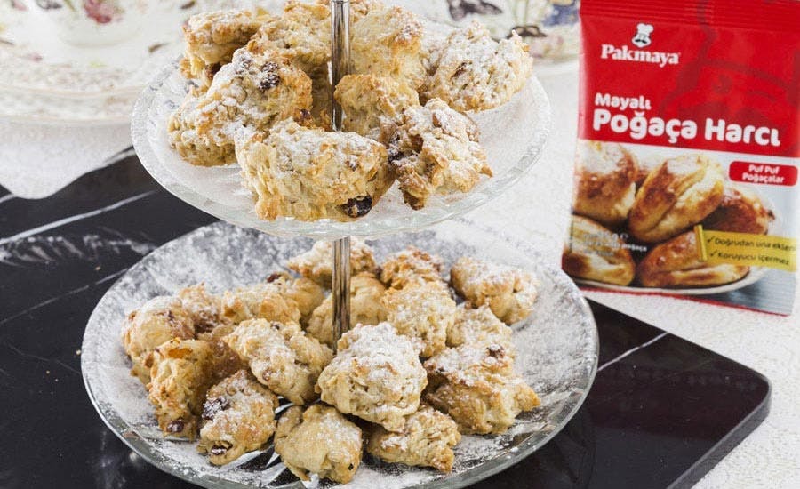 tam tahıllı ve üzümlü poğaça