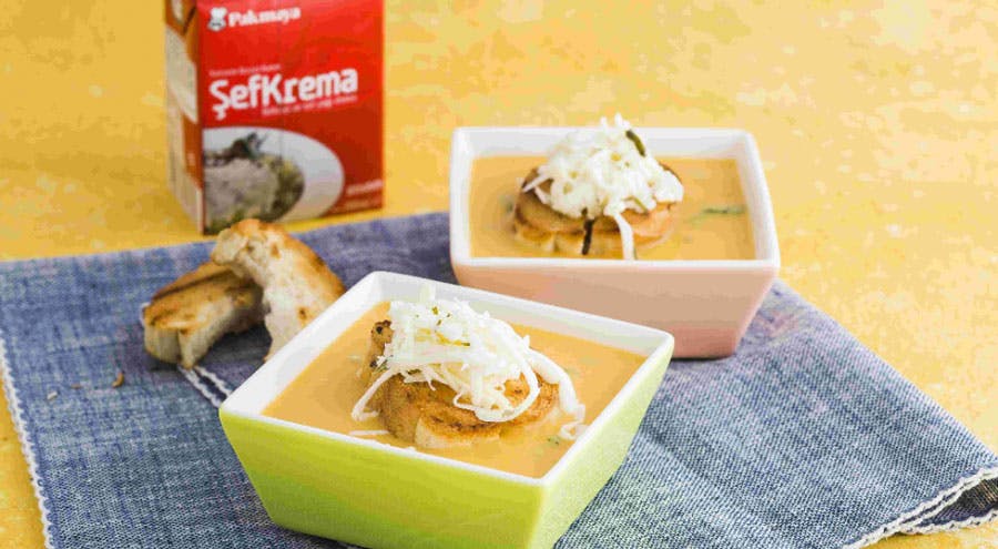 kremalı mercimek çorbası