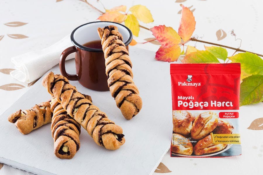 zeytin ezmeli örgü çörek