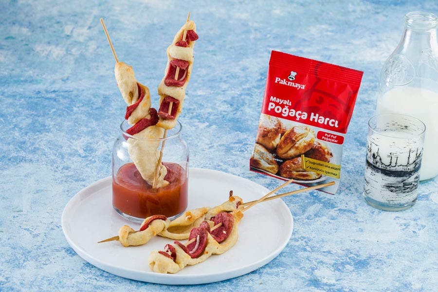 sosisli ve dereotlu poğaça