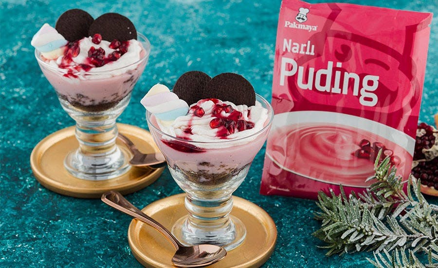 Narlı Pudingli Kupta Tatlı