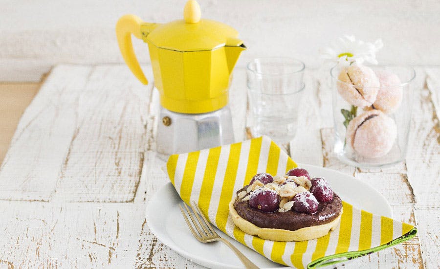 çikolatalı vişneli tart