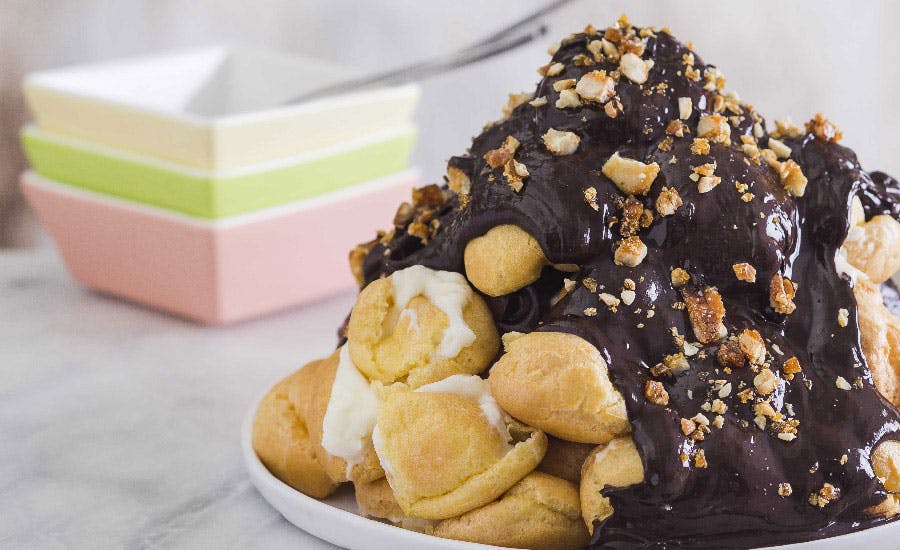 çikolatalı profiterol