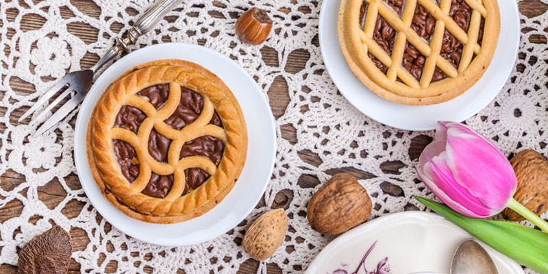 kestane şekerli çikolatalı tart