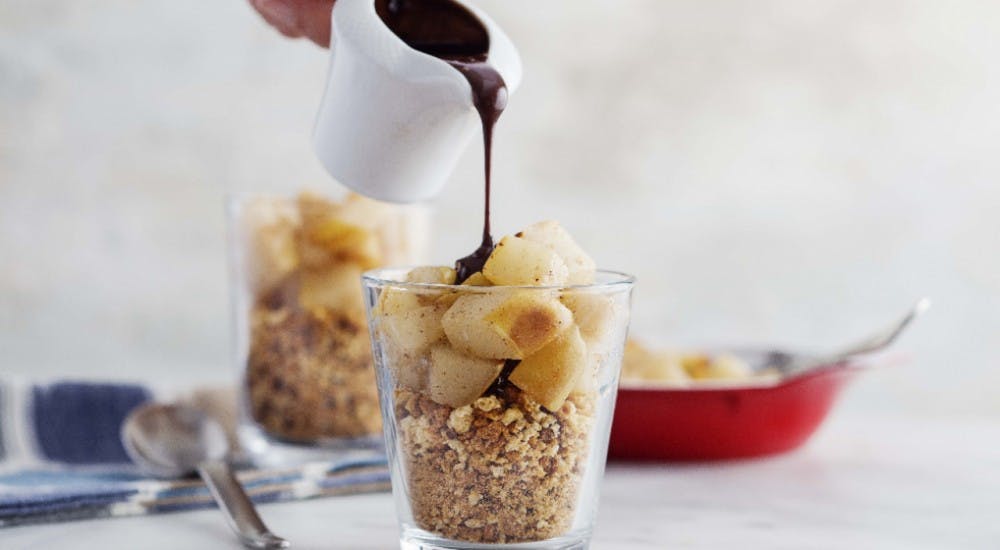 çikolatalı armutlu kup tatlı