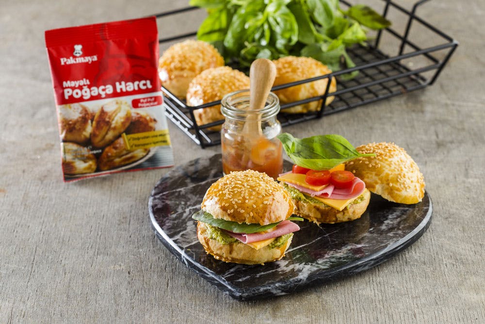 sandviç şeklinde poğaça