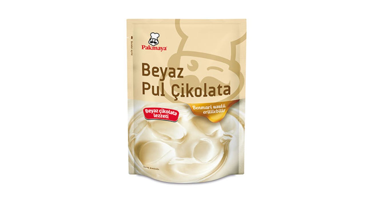 Pakmaya Beyaz Pul Çikolata