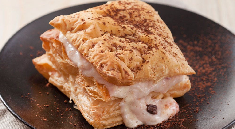 çikolatalı ve muhallebili börek