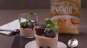 Mini Brownieli Karamelli Puding Tarifi