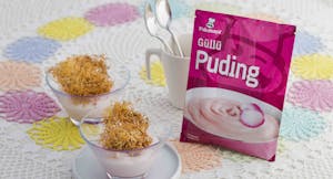 Güllü ve Kadayıf Krokanlı Puding Tarifi