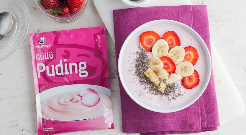 Chia Tohumlu Güllü Puding Tarifi