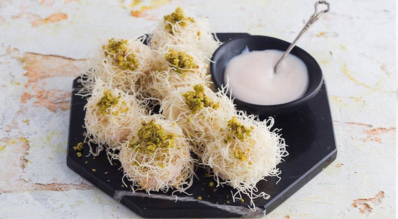Güllü Pudingli Kadayıf Tatlısı Tarifi