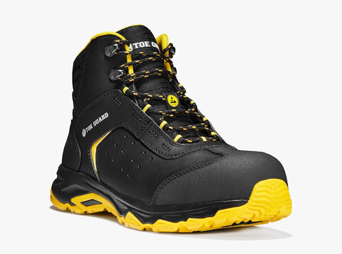 Toe Guard Wild Mid yellow and black  safety shoe