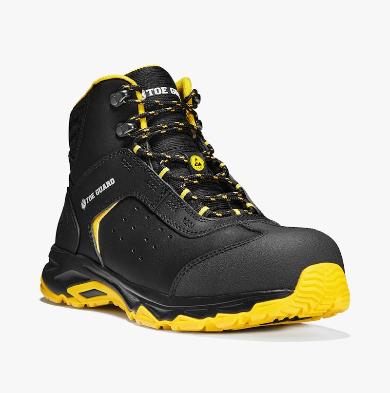Toe Guard Wild Mid yellow and black  safety shoe