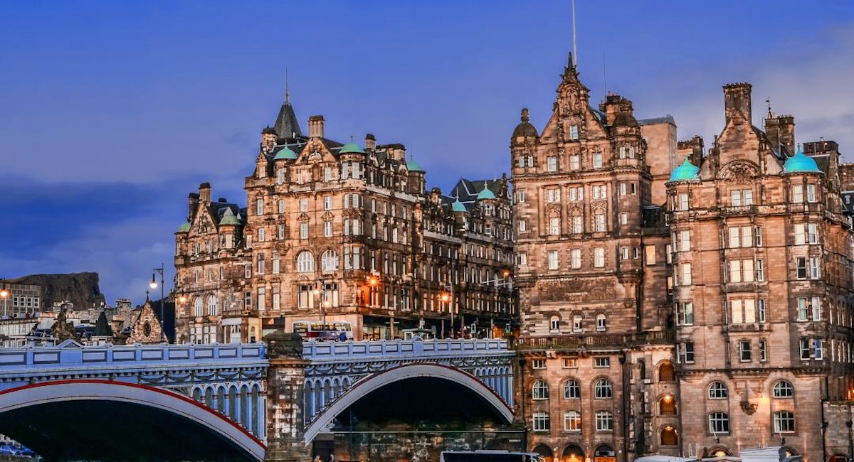 North Bridge and The Scotsman Hotel in Edinburgh