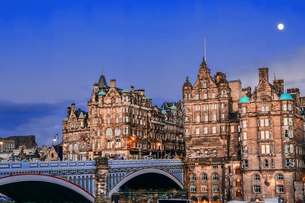 North Bridge and The Scotsman Hotel in Edinburgh