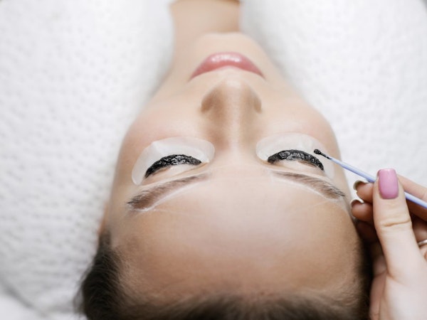 Eyelash and eyebrow tinting and shaping