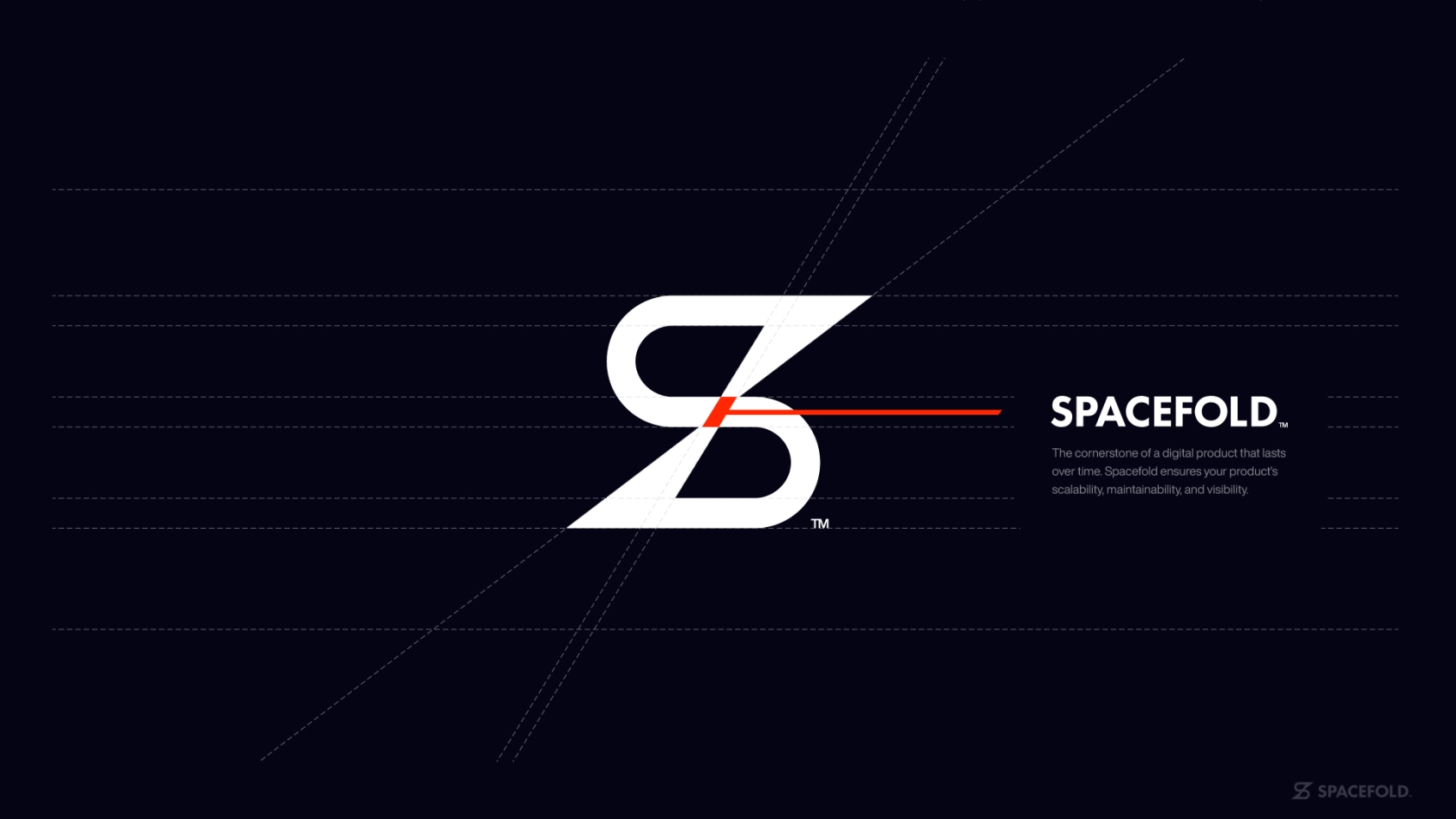 Spacefold logo design