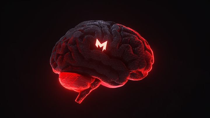 Illustration d'un cerveau représentant la stratégie de marque