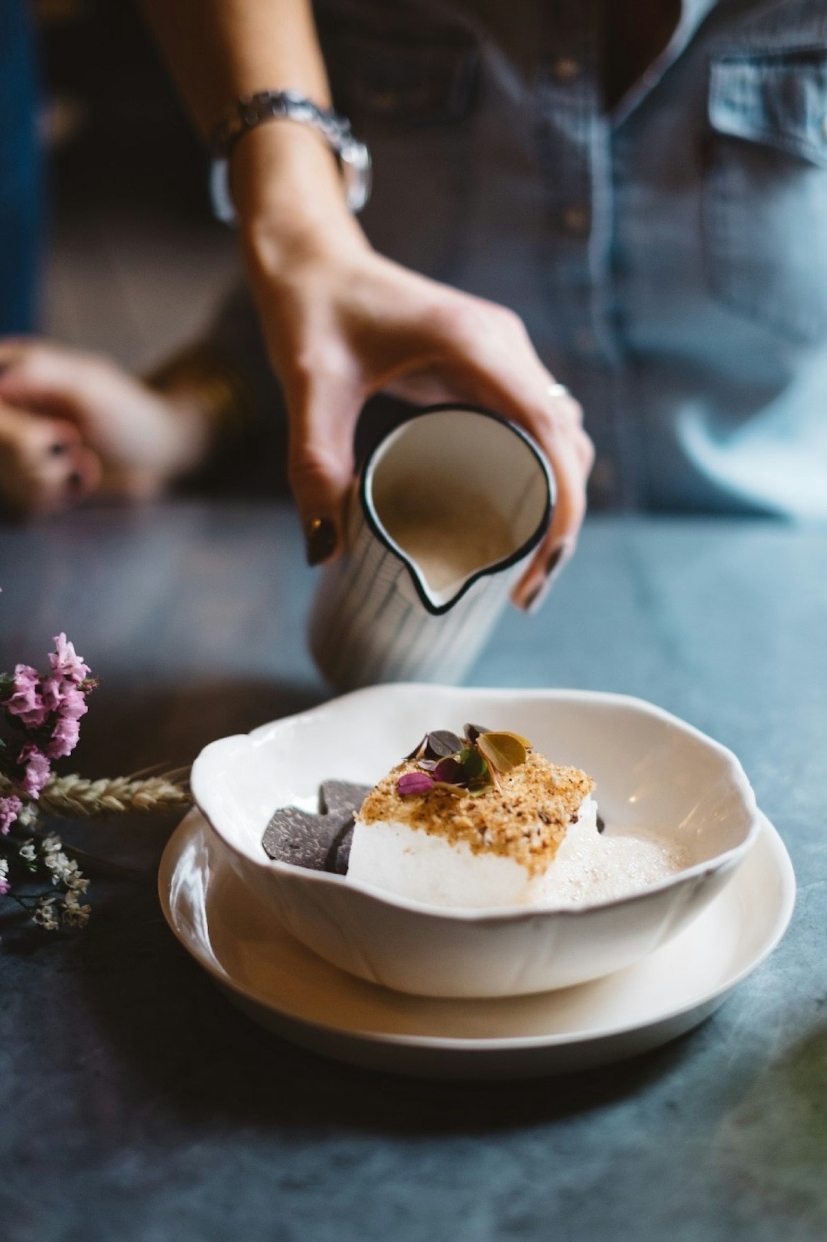 La recette de l'île flottante salée du Chef Pierre Augé