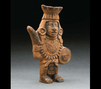 Quetzalcoatl figurine terra cotta figure. Mexico.Credit Information: © 2002 The Field Museum ID# A114159d Photographer: John Weinstein