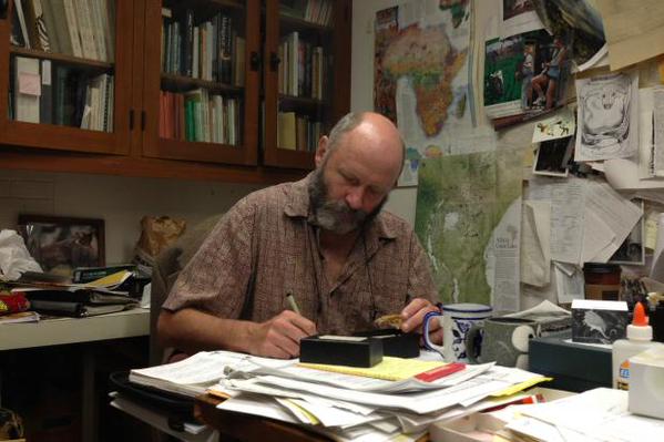 A quiet moment in the office in 2013. Courtesy of DNAinfo/Justin Breen.