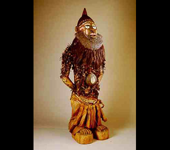 Nkisi Nkondi figure. Wood, nails, metal. Zaire, Africa.Credit Information: © The Field Museum ID# A109979_AcPhotographer: Diane Alexander White