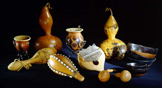 Gourd objects from Economic Botany Collection.
Credit Information:
© 2000 The Field Museum
ID# B83500c
Photographer Mark Widhalm