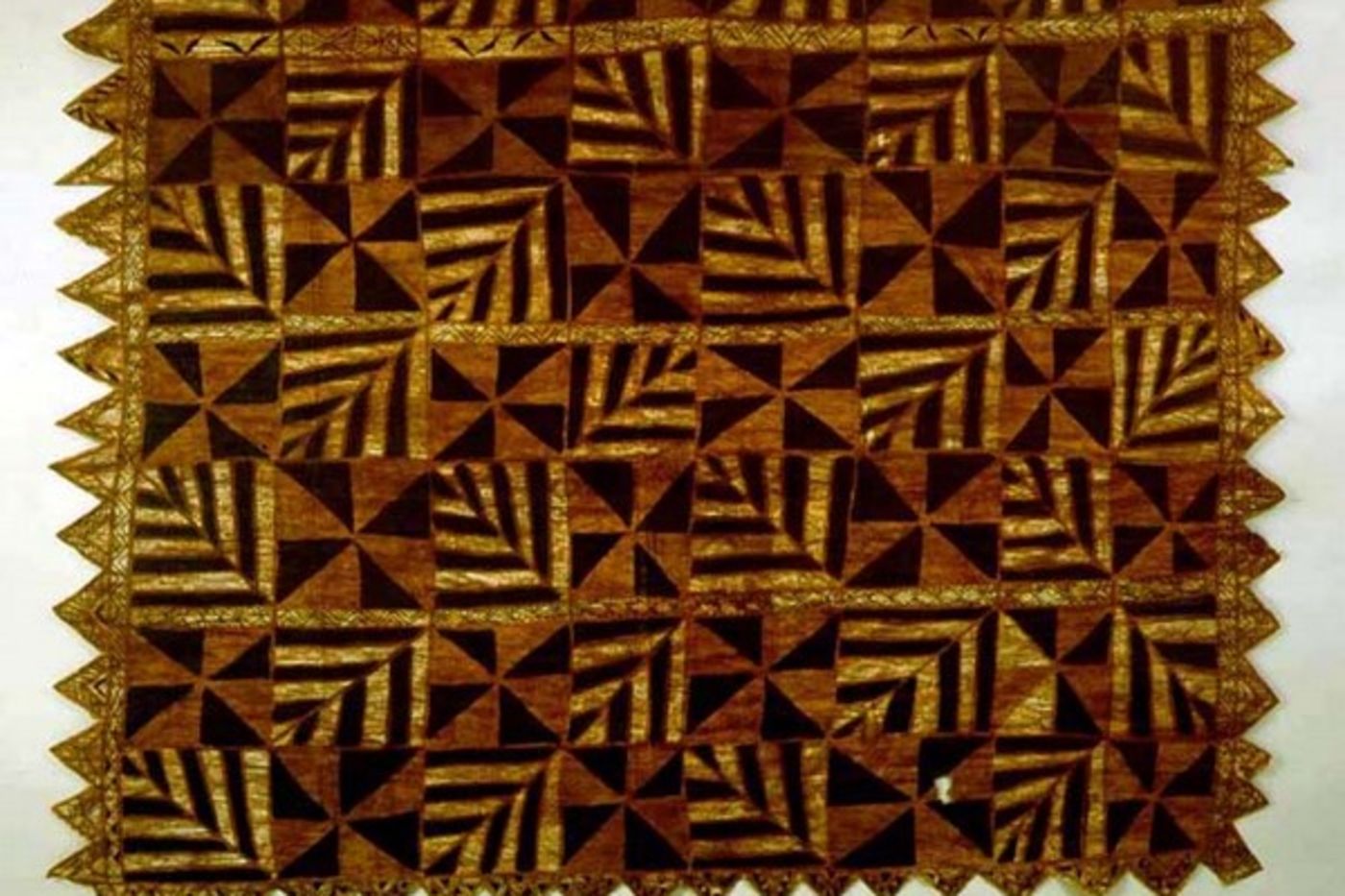 Fijian bark cloth (masi)from the collection of A. W. F. Fuller.  Catalog Number 2616.272734.
