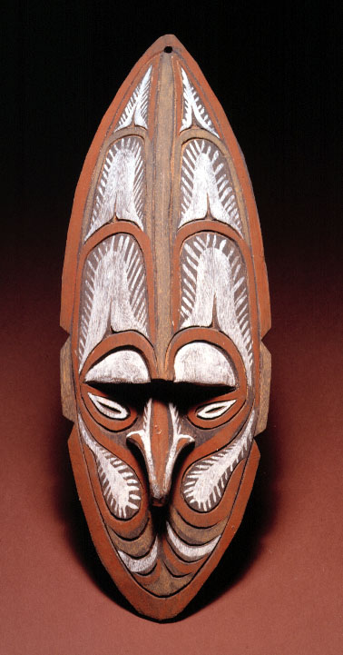 Painted wood mask