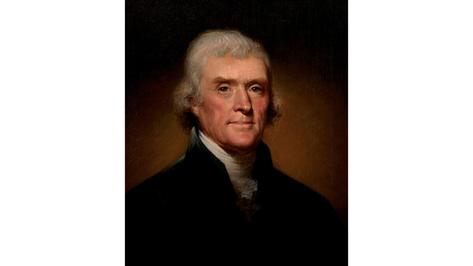 A portrait of President Thomas Jefferson