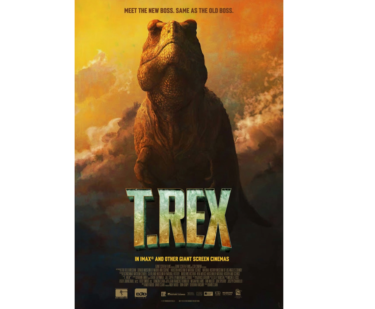 T.REX 3D movie poster