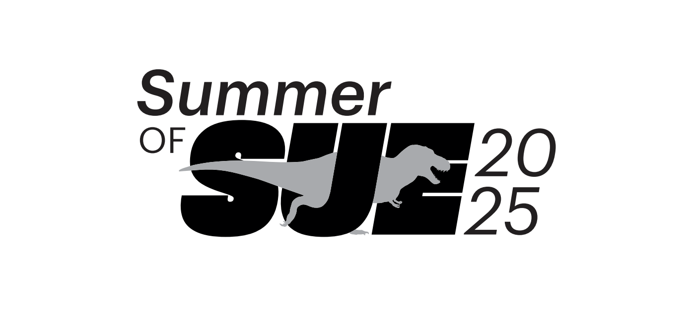 Summer of SUE 2025 black and white logo
