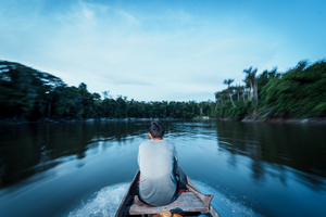 traveling to Camp Amuku on the Essequibo River on the first day of RI-32