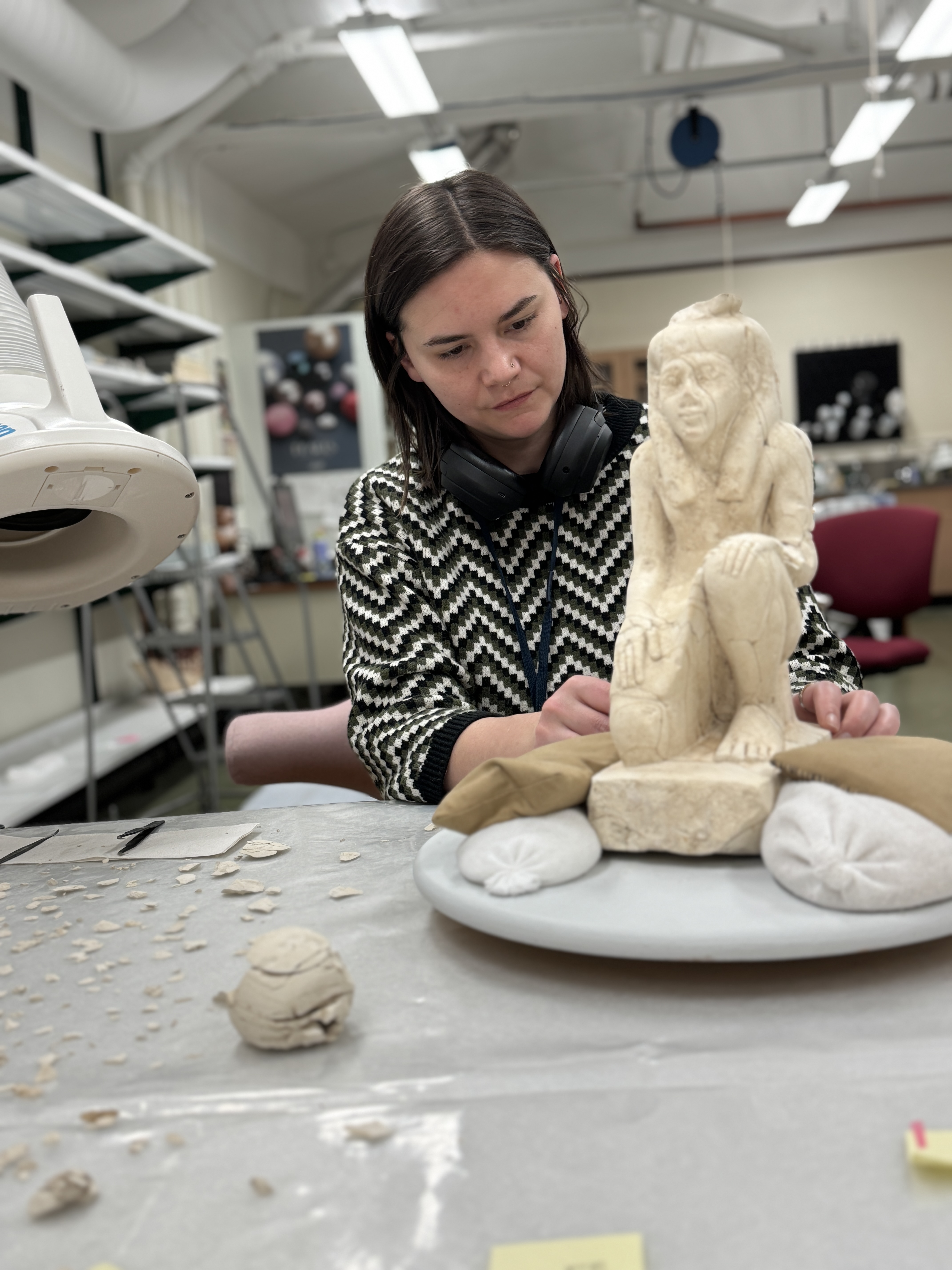 Schmidt in Conservation Lab