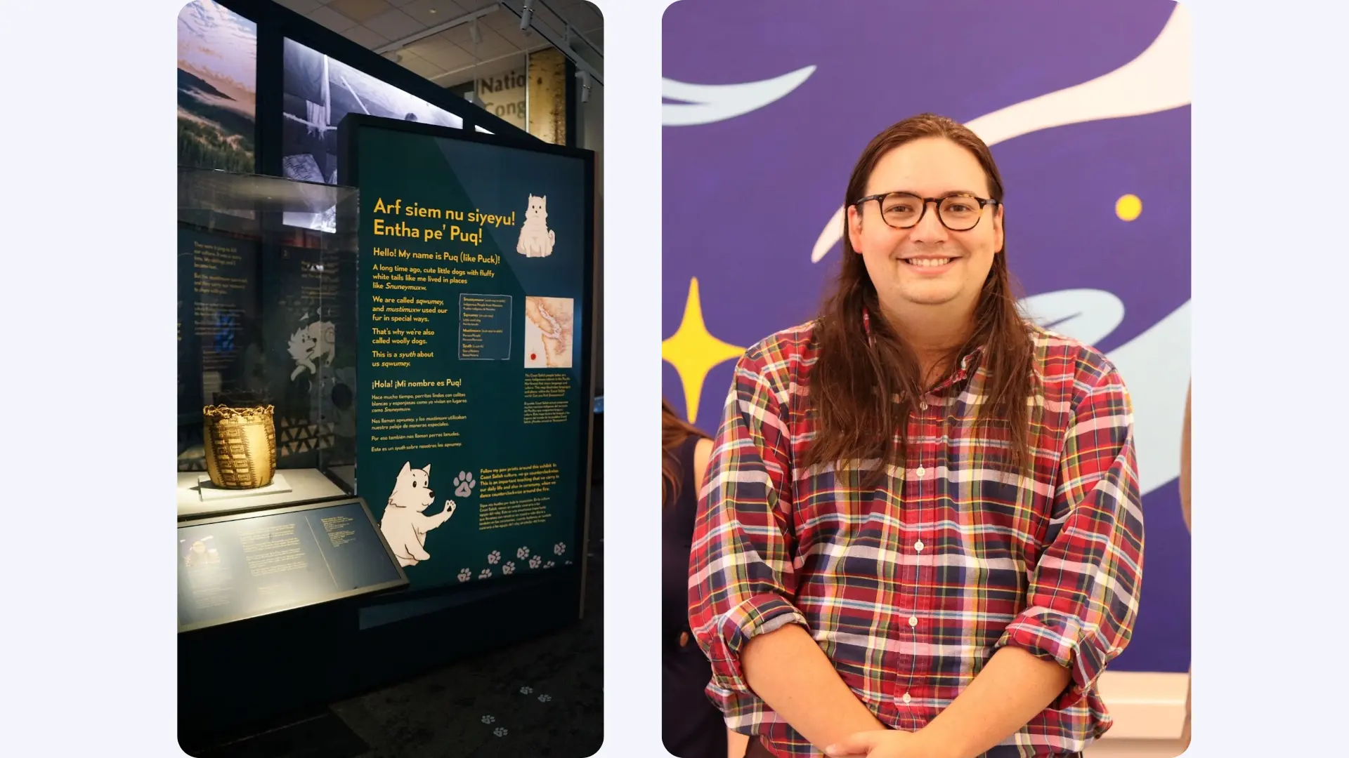 Los perros lanudos salish vuelven como memoria, tejido y tecnologia cultural