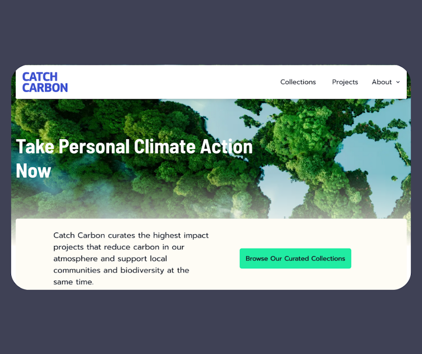 The catchcarbon.rare.org homepage