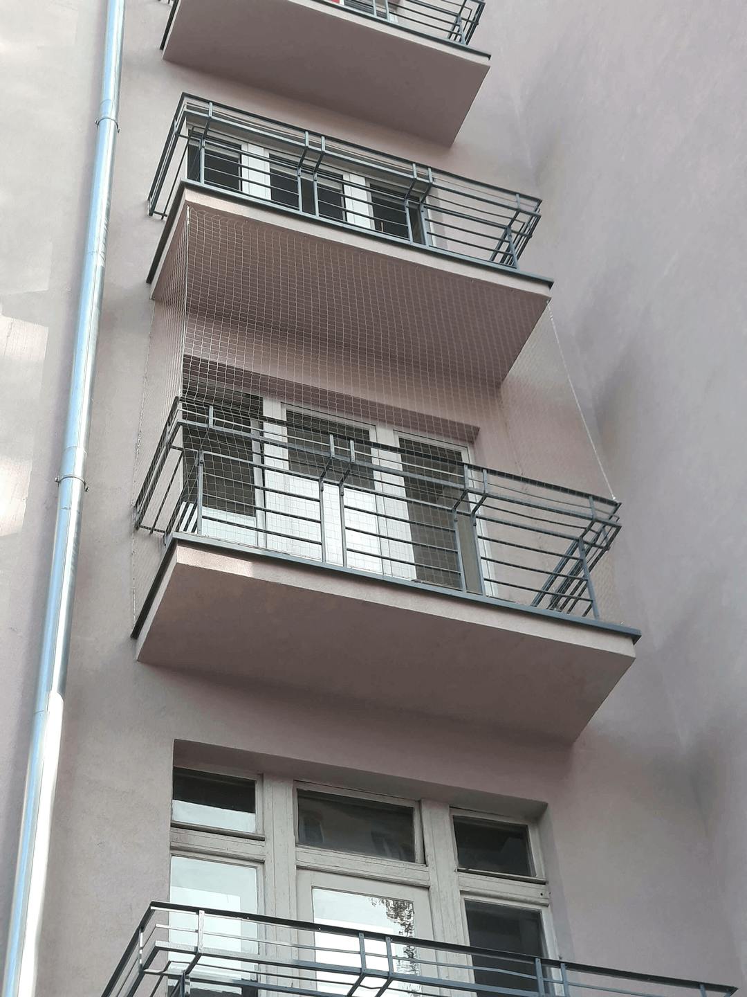 Siatka ochronna na balkon dla kota