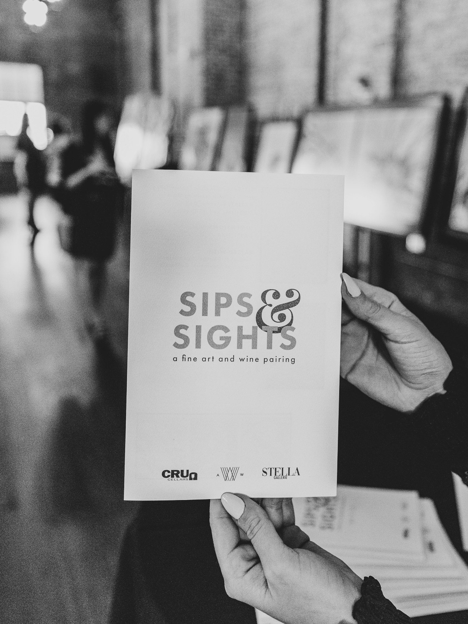 sips and sights gray scale