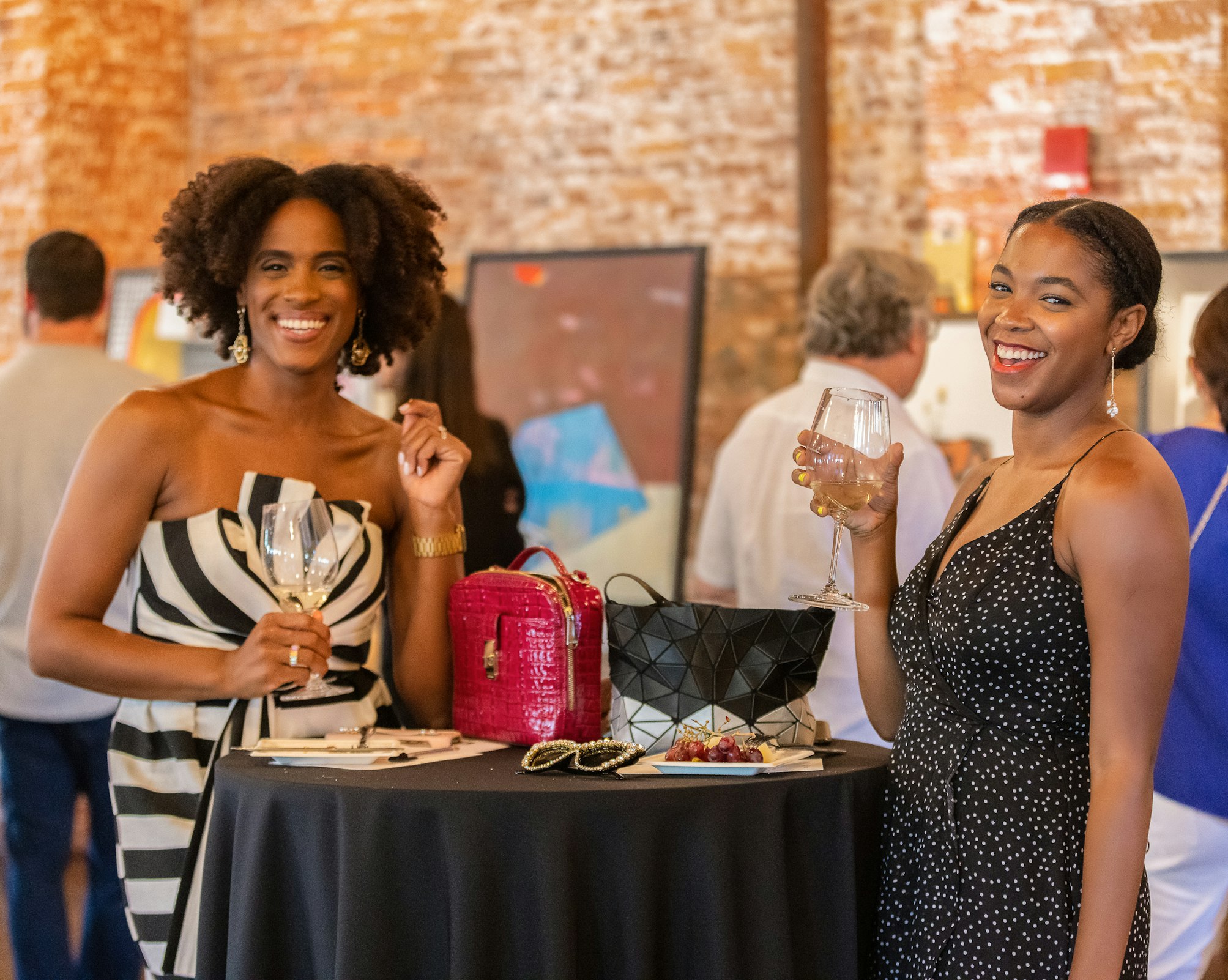 guests and wine sips and sights