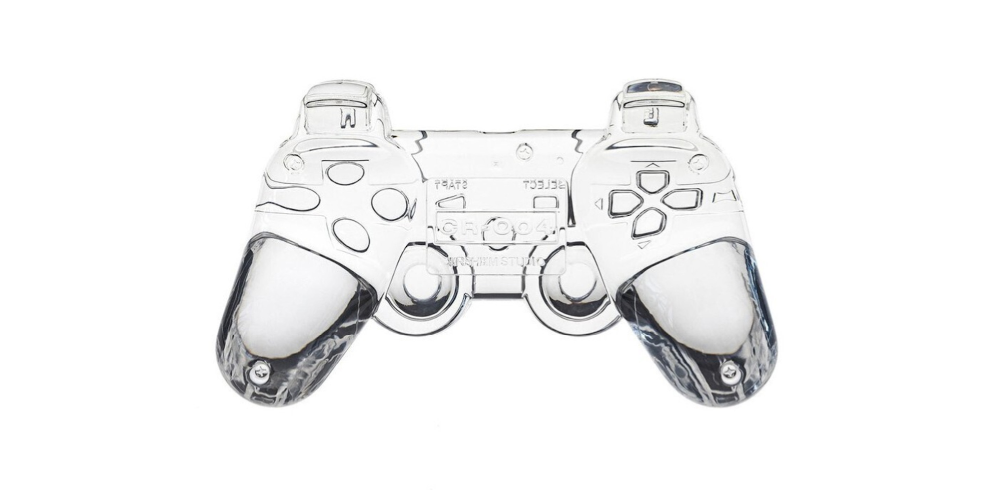 Clear Playstation Controller Sculpture