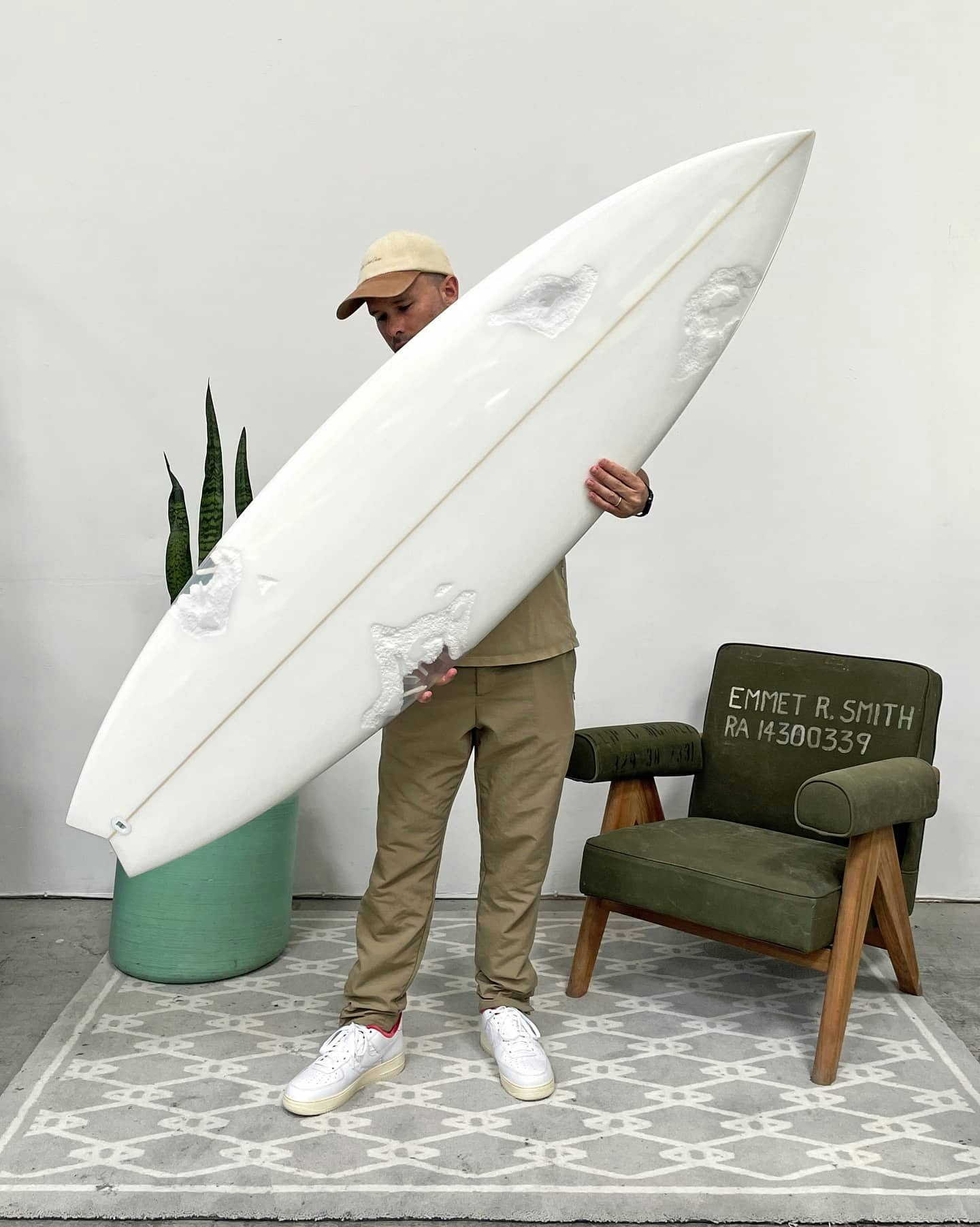 Artist with Surfboard