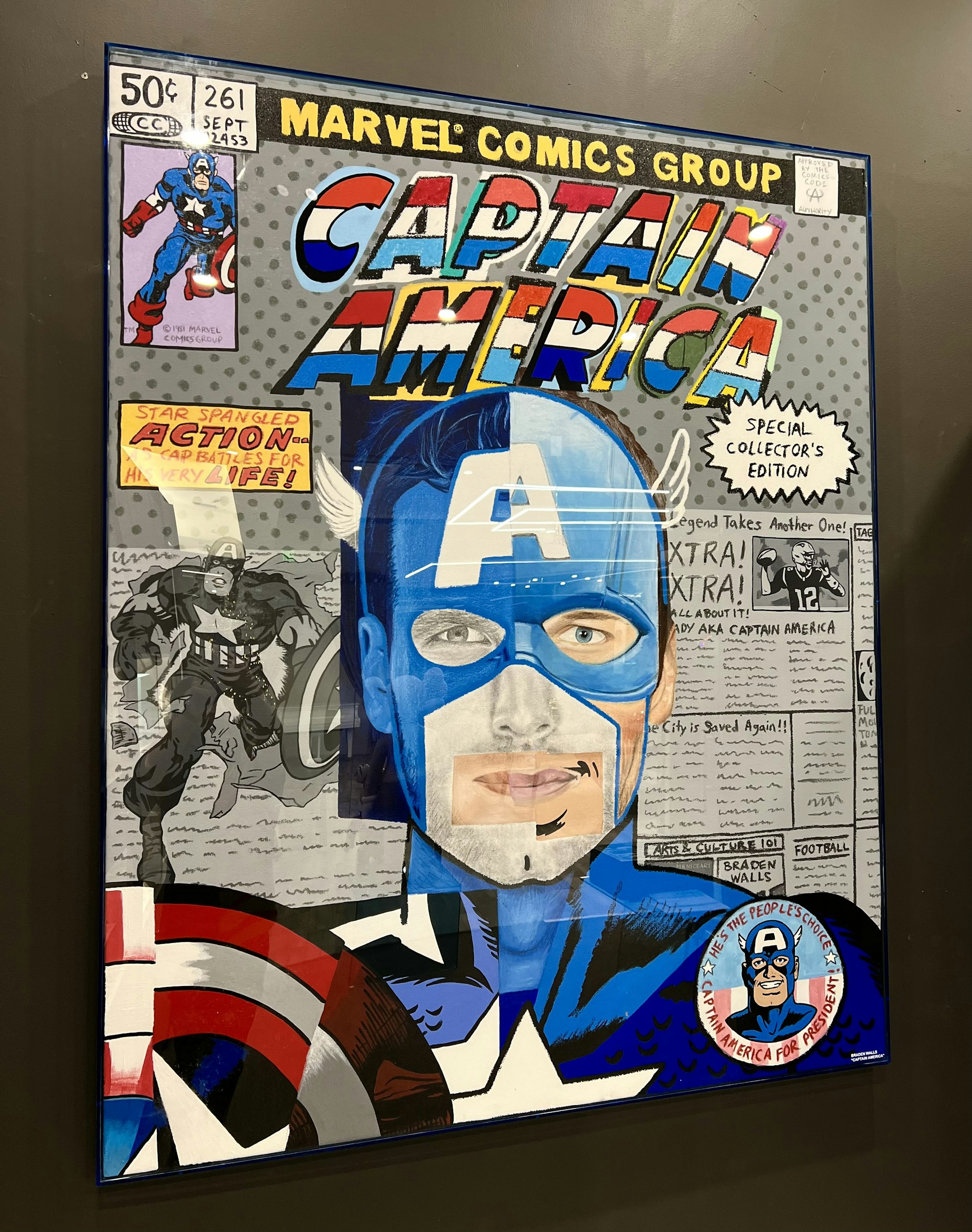 Tom Brady as Captain America