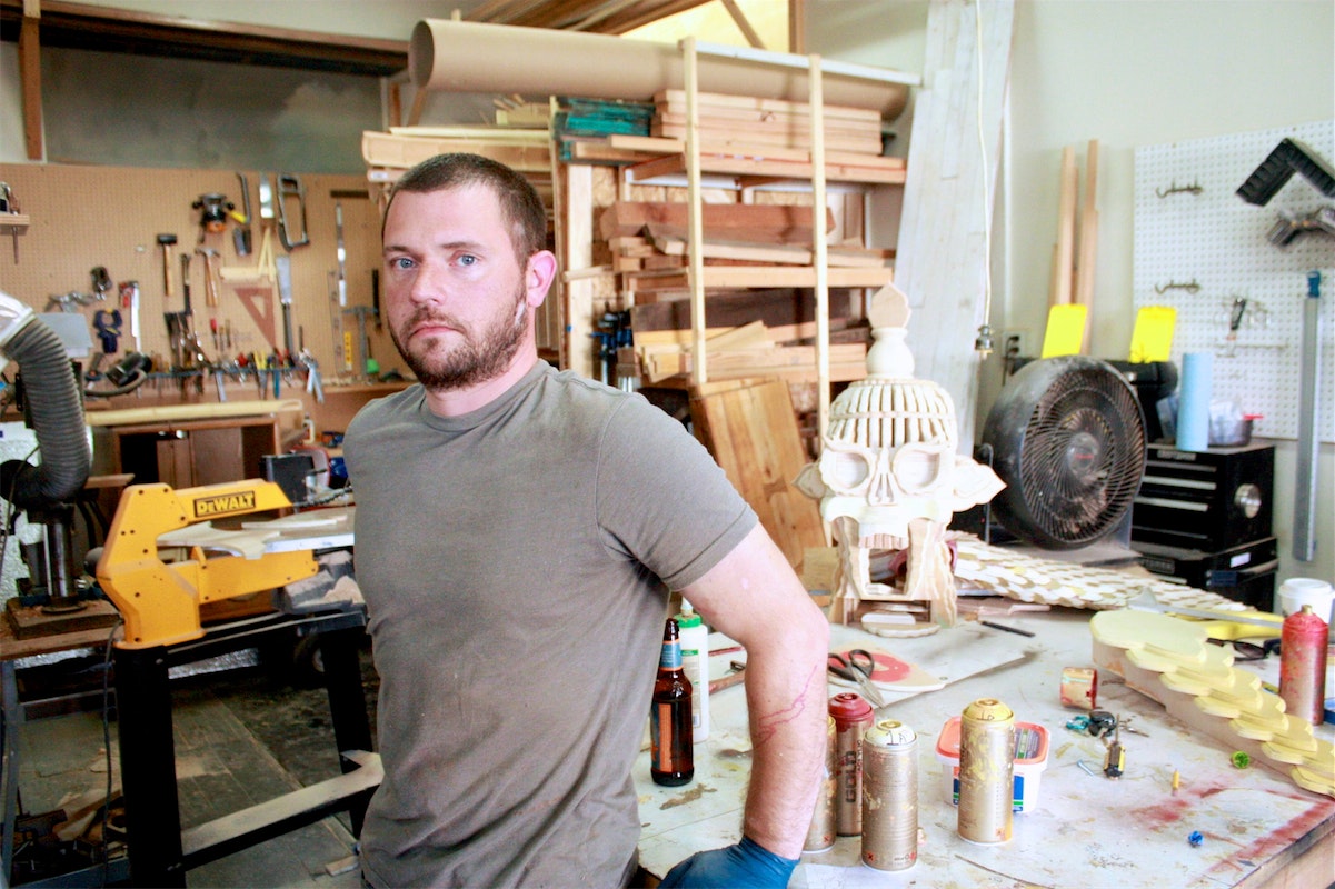 AJ in his studio