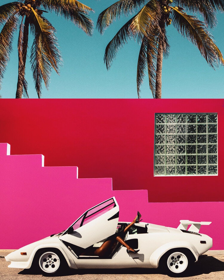 Countach by wall